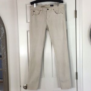 Jean leggings, Adriano Goldschmied, Super Skinny, 30R, beige.